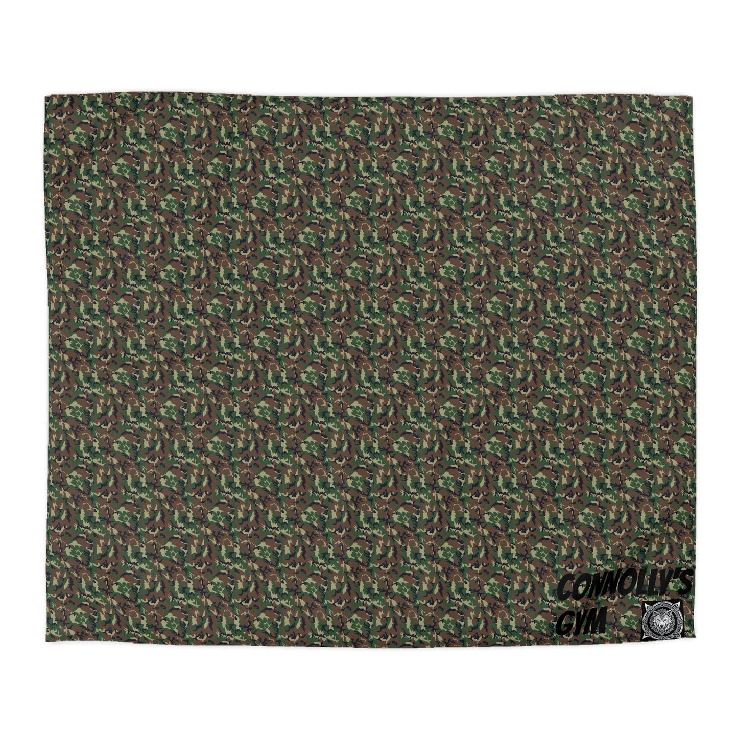 Connolly's Gym Camo Duvet Cover